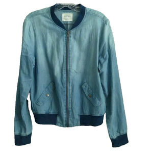Chambray‎ Waist Jacket Women’s Size M Cotton Ashley by 26 Denim Crop Y2K Coastal